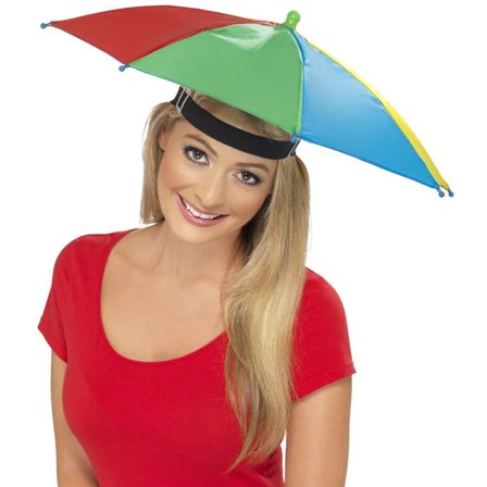 Paraplyhatt Flerfarget