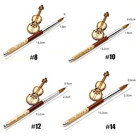 Akryl neglebørste Manicure pulver børste til akryl pulver