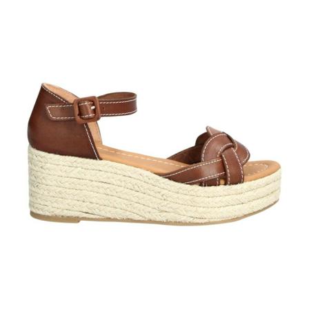 Billi Bi Wedges A2172 Brun, Dame Sandaler med kilehæl, Størrelse: 39 EU