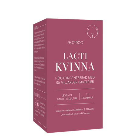 Nordbo LactiKvinna Mjölksyrabakterier 30 kapslar