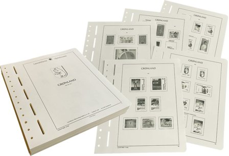 Grønland 1905-2023 - Normal fortryksbladsæt uden klämfickor og uden PERFEKT-bind