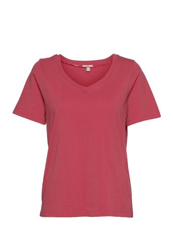 T-Shirts T-shirt Top Rød EDC By Esprit