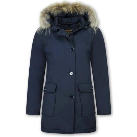 Matogla - Vinterjackor - Blå - Dam - Storlek: L, Dam, Storlek: L