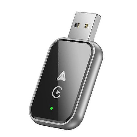 2-i-1 Trådlös CarPlay-adapter för /Android Mini Storlek Kabelansluten till Trådlös CarPlay med Adapterkabel