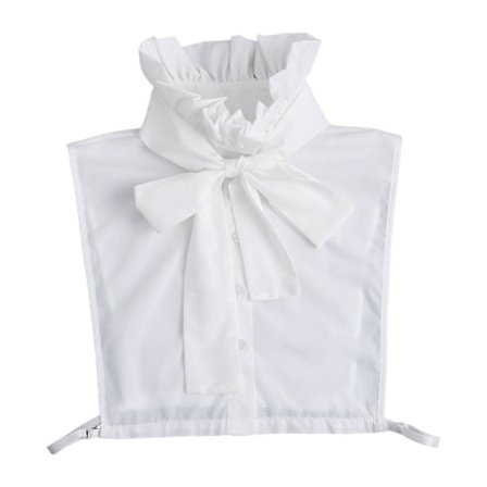 Aftagelig Krave Halv Skjortekrave til Tøjtilbehør Bluser Trøjer