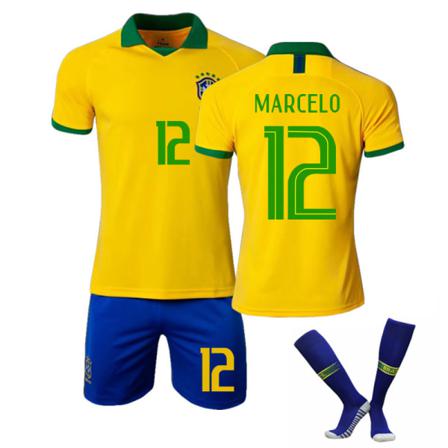 Barn/vuxen 20 America Cup Brasilien Hemma/borta Set