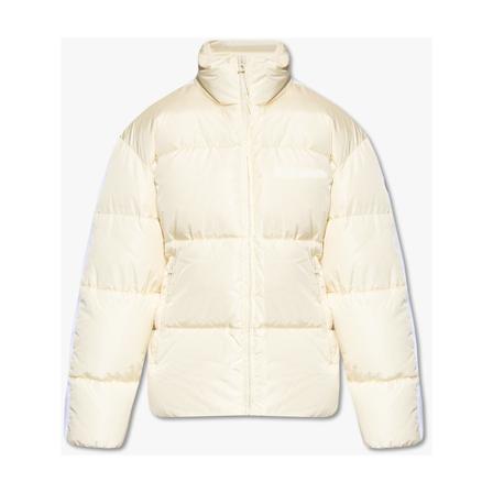 Palm Angels Down jacket with logo , Beige , Dames , Maat: XS