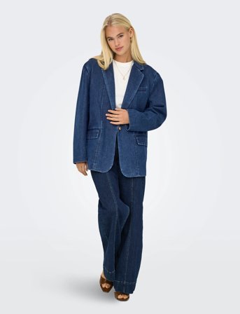 ONLY Onlcory Ls Dnm Blazer Gua - Blue - L