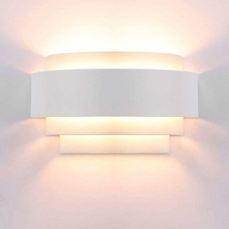 LED Vägglampa För Moderna Utrymmen, Vägglampetter Med Minimalistisk Halvcirkelformad Profil Och Varmvit Ton, Lämplig Som Sängläsningslampa