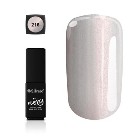 Silcare - Flexy - Hybrid Gel - Color: 216 - 4,5 Gram Silver