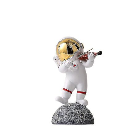 Bånd Astronaut Astronaut Ornament Engros Stue Skrivebord Hjem Ornament Liten Ornament Gave Fiolinspiller Gull-hyj