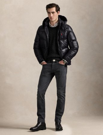 Polo Ralph Lauren The Gorham Glossed Down Jacket - Black - S