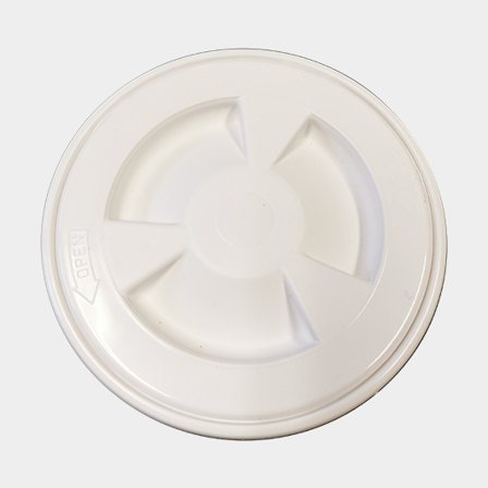 Kontrolní poklop Nuova Rade Inspection Hatch, kulatý, Ø143/104 mm, se šroubovacím víkem, bílý