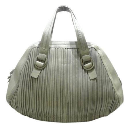Bvlgari Vintage, Pre-owned Leather Handbag Grijs, Dames, Maat:ONE Size