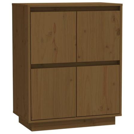 Vidaxl Skänk Honungsbrun 60x34x75 Cm Massiv Furu Brun