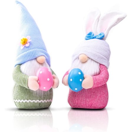 Påsktomte, 2-pack Påskkanin-dockor, Påsk B