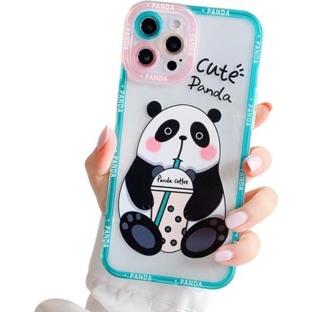 Kompatibelt iPhone 13 Pro Max Transparent Etui Damer Pige Sød Pa