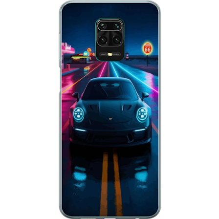 Kompatibel Mobilcover til Xiaomi Xiaomi Redmi Note 9 Pro Sportsbil Neon Bil Racing Drift
