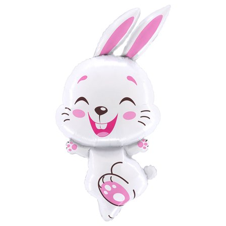 Folieballon Hvid Kanin