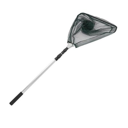 Sammenleggbart nett med 150 cm langt teleskophåndtak, 4-delt aluminium