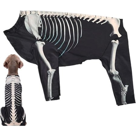 Halloween Kostumer Til Hunde, Skelet Halloween Hundekostumer | Åndbart Tøj Til Ferier Og Cosplay