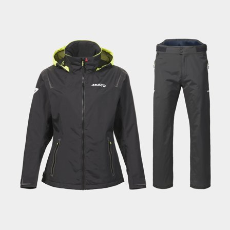 Ensemble ciré marin Musto BR1 Solent, Black, femmes, Large (UK 14)