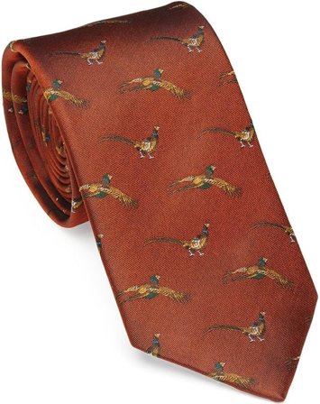 Laksen Pheasant Tie Blood Orange