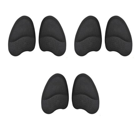 3 par Metatarsal Pads Framfotskuddar SVARTA