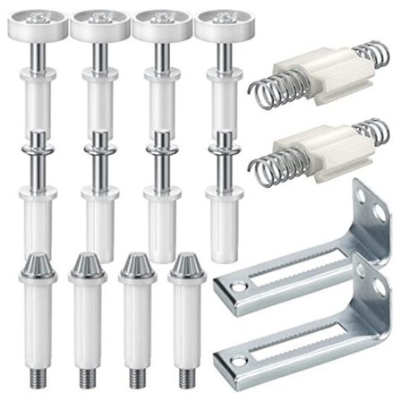 Bifold-dørbeslag Enkel installasjon Dørhengseltilbehør Bi-fold skapdørbeslag Reparasjonsverktøysett [pb]