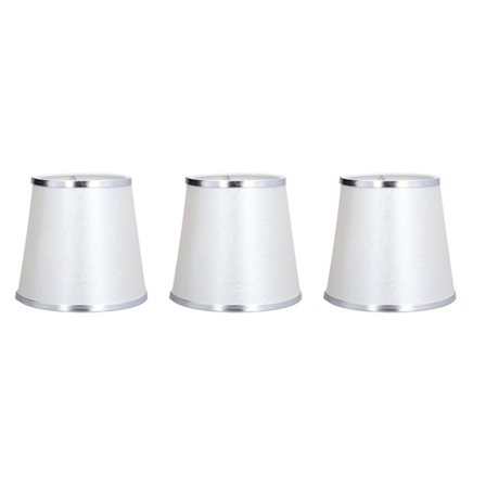 3 stk. små bordlampe skjermer klips på lysekrone lampeskjermer beskytter for hjem soverom dekorasjon