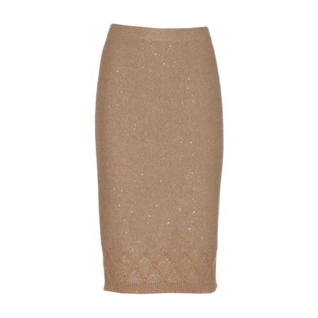 D.Exterior, Pencil Skirts Brązowy, Kobieta, Rozmiar: S