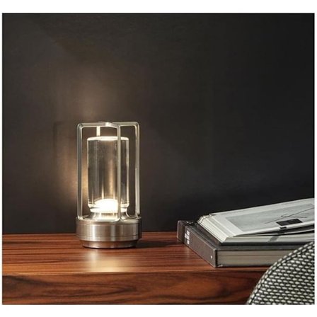 Bærbar LED Bordlampe, Oppladbar & Dimbar Skrivebordslampe for Innendørs/Utendørs_TF_TF