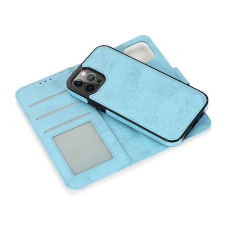 iPhone 15 Pro Max - Plånboksfodral i PU-läder med 3-kortfack Light blue
