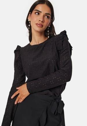 Object Collectors Item Objcitrus L/S top XL Black Langærmede t-shirts Dam