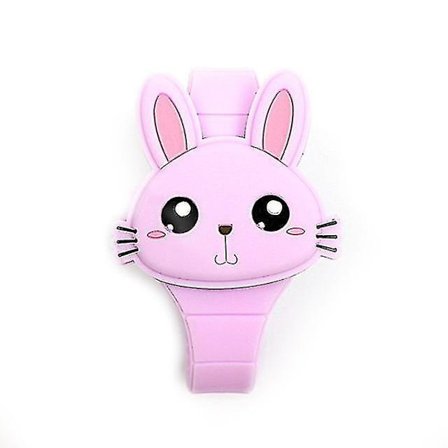 Søde Lilla Kanin Tegnefilm LED Elektronisk Ur til Børn
