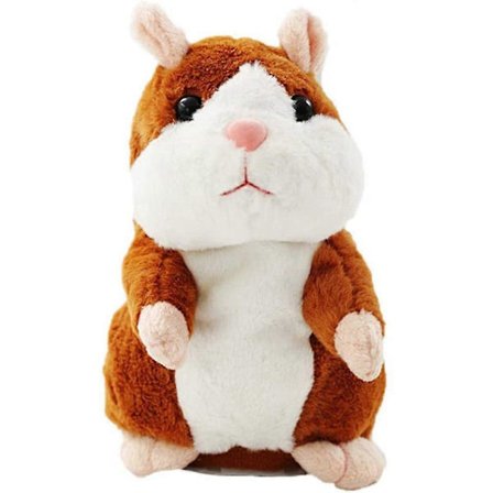 Plush Hamster som gjentar det du sier - morsom hamster-plysjleke - interaktivt bamse - bursdagsgave til barn