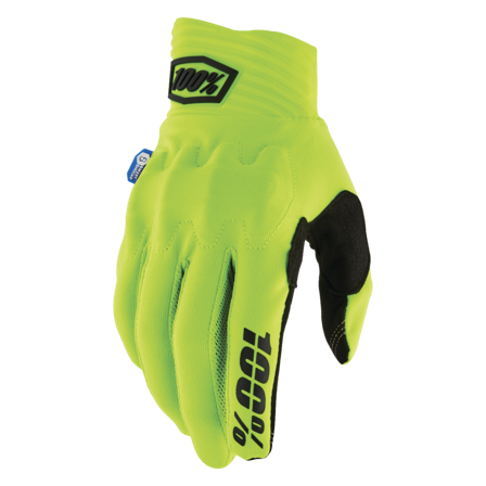 Crossihanskat 100% Cognito Smart Shock Neon Keltainen S