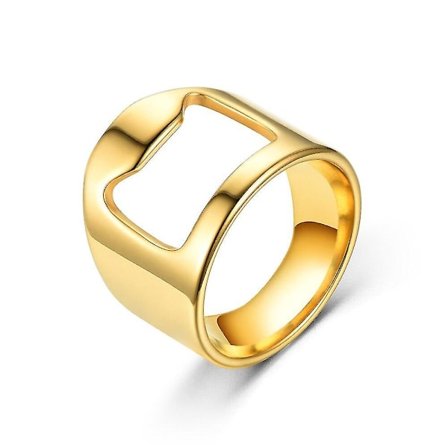Flasköppnare Ring Korkskruv Rostfritt Stål Finger Ring Öl Ca