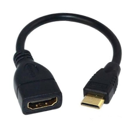 1.4V Mini Hög Klarhet 1080P HDMI-kompatibel Hona till Hane Adapter Konverteringskabel för Projektor