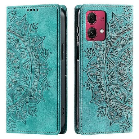 Motorola Moto G84 5G -kotelo, naarmuuntumaton PU-nahkainen magneettinen kuvioitu matkapuhelimen suojus