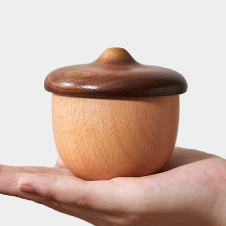 Kreativ jentegave, bursdagsgave til kjæresten med spilledåse, eikenøtt i heltre jentespilledåse gave