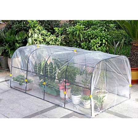 Havedrivhus - tunnel folie - 50*100*55 cm - egnet til dværgblomster, grøntsager og frugter