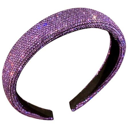 Dekorativt lilla hovedbeklædning Pige Hovedbeklædning til bryllupsfester og rollespil 14x12cm Cirkulært design 1 sæt