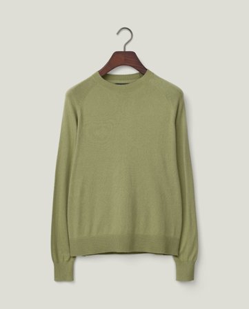 Lexington Cashmere blend raglan sweater, green