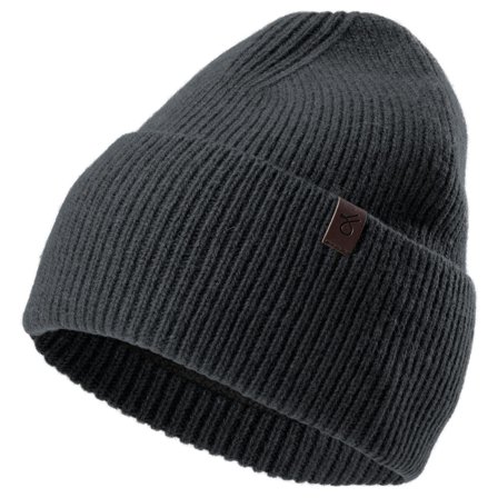 Sötétszürke újrahasznosított gyapjú beanie sapka férfiaknak - Beanie sapkák