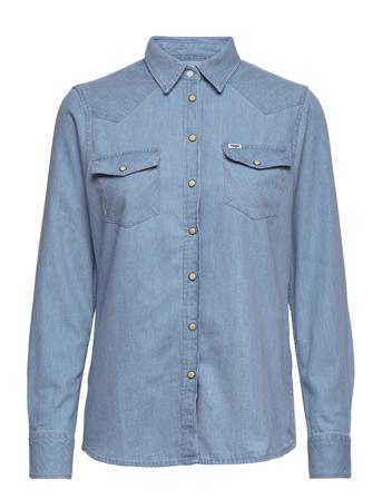 Ls Denim Shirt Blue Wrangler