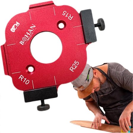 Hjørneradius Fræseskabelon, Fræseskabeloner til Træbearbejdning, Hjørneradius