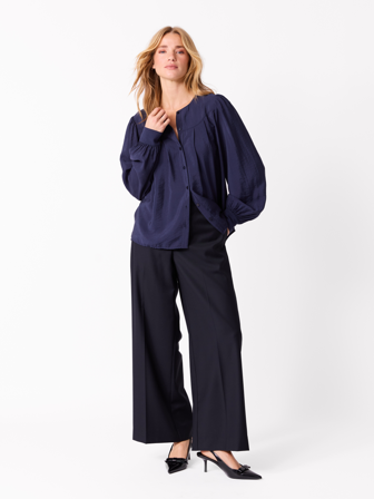 Jean Paul - Louise bluse - Dame - Blå - Skjorter & Bluser - XXL