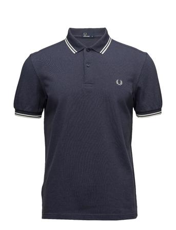 Twin Tipped Fp Shirt Polos Short-sleeved Blå Fred Perry