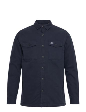 Vintage Borg Lined Miller Skjorta Casual Navy Superdry